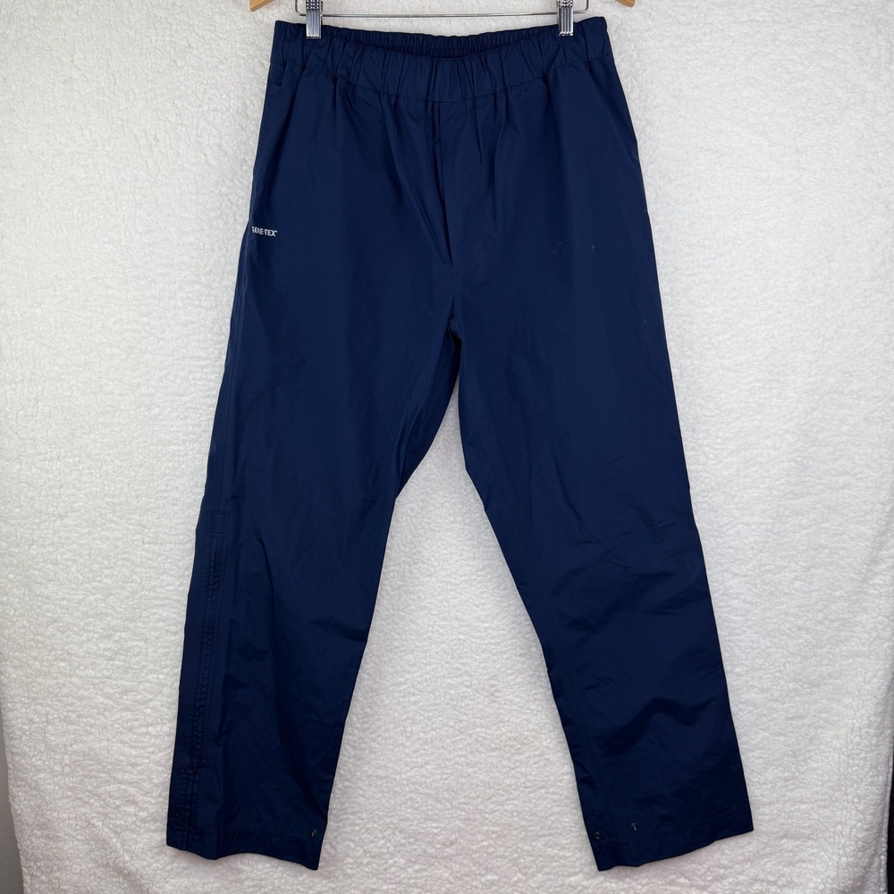 Goldwin Gore-Tex Pants‎ Navy Blue Windproof Outdoor Mens Medium Waterproof